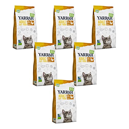 Yarrah - Trockenfutter mit Huhn für Katzen Bio - 0,8 kg - 6er Pack von Yarrah