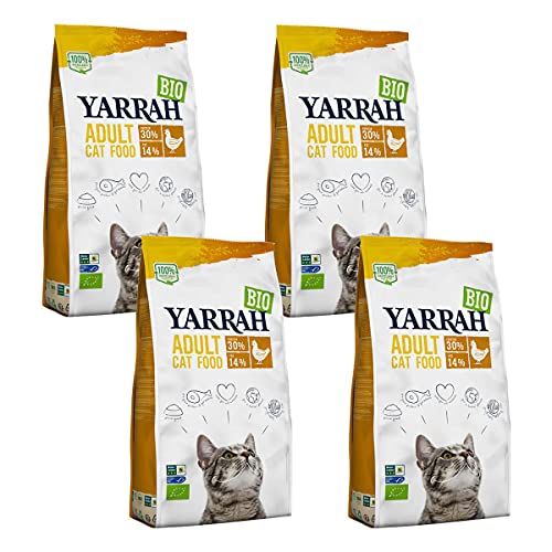 Yarrah - Trockenfutter mit Huhn für Katzen Bio - 2,4 kg - 4er Pack von Yarrah
