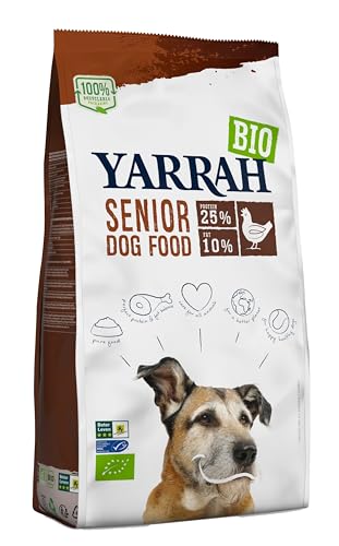 Yarrah - Trockenfutter mit Huhn für Senior Hunde Bio - 10 kg von Yarrah