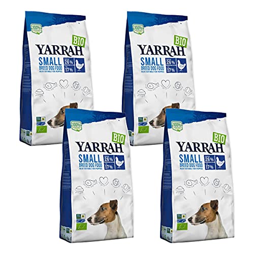 Yarrah - Trockenfutter mit Huhn für kleine Hunde-Rassen Bio - 2 kg - 4er Pack von Yarrah
