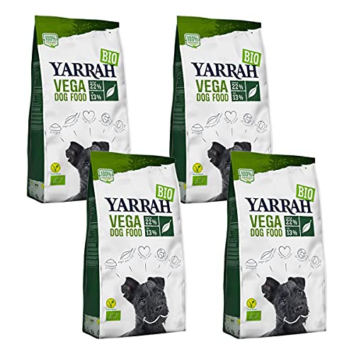 Yarrah - Trockenfutter vegetarisch für Erwachsene Hunde Bio - 2 kg - 4er Pack von Yarrah