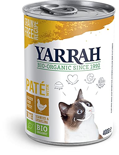 Yarrah Y?h Katzenfutter Spirulina und Seegras Hühnerpaste, 10 x 400 g von Yarrah