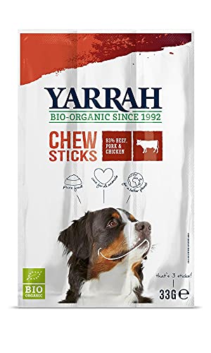 Yarrah Y?h Kautstäbchen mit Seegras und Spirulina für Hunde, 19 x 33 g von Yarrah