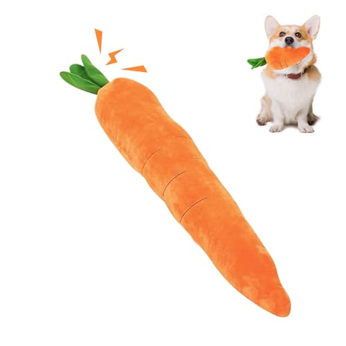 Karotten Hundespielzeug, Niedliches Quietschendes Spielzeug für Welpen, Zahnen, Interaktives Plüsch Hundespielzeug, Chew Spielzeug, Hunde Karotte Plüschtier für Kleine Mittelgroßen Hund Karotten Hundespielzeug, Niedliches Quietschendes Spielzeug für Welpen, Zahnen, Interaktives Plüsch Hundespielzeug, Chew Spielzeug, Hunde Karotte Plüschtier für Kleine Mittelgroßen Hund von Yarteim