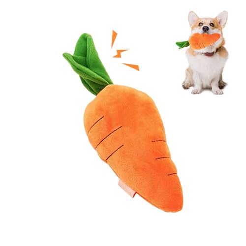 Karotten Hundespielzeug, Niedliches Quietschendes Spielzeug für Welpen, Zahnen, Interaktives Plüsch Hundespielzeug, Chew Spielzeug, Hunde Karotte Plüschtier für Kleine Mittelgroßen Hund Karotten Hundespielzeug, Niedliches Quietschendes Spielzeug für Welpen, Zahnen, Interaktives Plüsch Hundespielzeug, Chew Spielzeug, Hunde Karotte Plüschtier für Kleine Mittelgroßen Hund von Yarteim