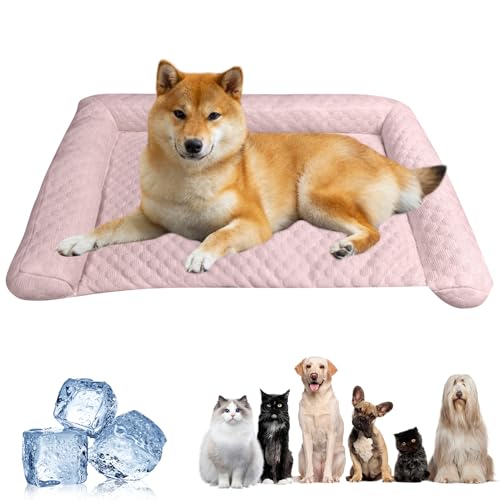 Kühlmatte für Hunde, Kühldecke für Hunde Katze, Neu Sommer Kühlkissen Hundematte, Hundekühlmatte Selbstkühlend Eisseide, Komfortabel rutschfeste Kühl Betten Haustier Matte für Zuhause Unterwegs Kühlmatte für Hunde, Kühldecke für Hunde Katze, Neu Sommer Kühlkissen Hundematte, Hundekühlmatte Selbstkühlend Eisseide, Komfortabel rutschfeste Kühl Betten Haustier Matte für Zuhause Unterwegs von Yarteim