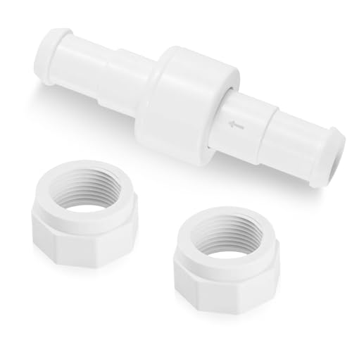 Pool Cleaner Hose Swivel Nut Kits, D20 Pool Schlauch Kugellager Drehgelenk mit D15 Schlauchmuttern Ersatz Nut Kompatibel mit P-o-laris 180, 280, 380, Ersatzteile für Poolreiniger von Yarteim