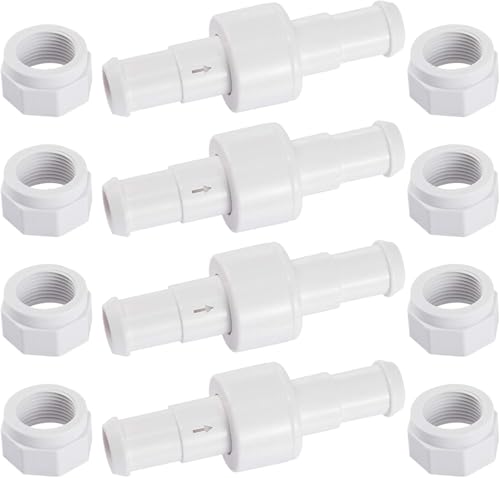 Pool Cleaner Hose Swivel Nut Kits, D20 Pool Schlauch Kugellager Drehgelenk mit D15 Schlauchmuttern Ersatz Nut Kompatibel mit P-o-laris 180, 280, 380, Ersatzteile für Poolreiniger von Yarteim