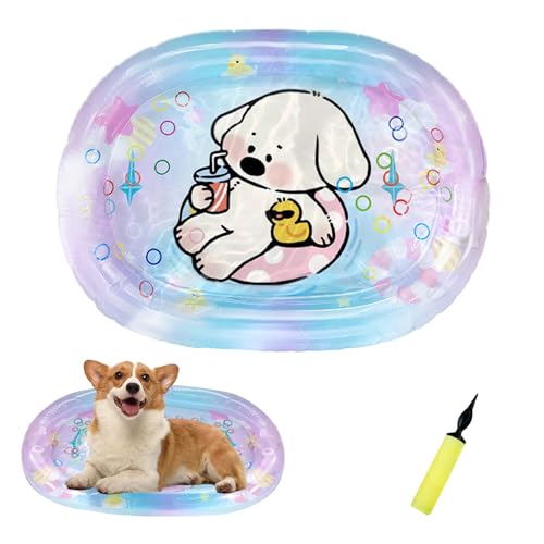Wassermatte Katze, Katzen Spielmatte Wasser, Haustiere Kühl Halten, Verdickte Kühlmatte Katze, Sommer Wasserspielmatte für Katzen, Hunde, Kinder, Interaktives Katzenspielzeug Wassermatte Katze, Katzen Spielmatte Wasser, Haustiere Kühl Halten, Verdickte Kühlmatte Katze, Sommer Wasserspielmatte für Katzen, Hunde, Kinder, Interaktives Katzenspielzeug von Yarteim