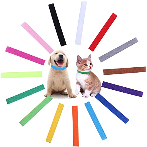 Yatinkim 15 Farben Welpen Id Halsbänder Wurf Neugeborenen Weichen Stoff Einstellbar Identifizierung Doppelseitige Halsband Wiederverwendbar für Haustier Hund Band Katze 7,8 Zoll Yatinkim 15 Farben Welpen Id Halsbänder Wurf Neugeborenen Weichen Stoff Einstellbar Identifizierung Doppelseitige Halsband Wiederverwendbar für Haustier Hund Band Katze 7,8 Zoll von Yatinkim
