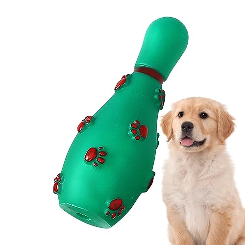Kauspielzeug für Hunde, Langlebiges Quietschspielzeug für Hunde, Kauspielzeug für Haustiere zum Zahnen, interaktives Trainingsspielzeug für kleine, mittelgroße und große Hunde, weihnachtliches Design von Yatlouba