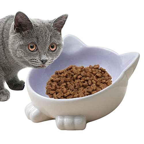 Niedliche Katzennäpfe - Whisker Friendly Katzennapf, süße Hundenapf - Pet Bowl Erhöhter Katzen-Wassernapf, Keramik-Katzen-Futternapf für Welpen, Katzen, Kleintiere Yatlouba von Yatlouba