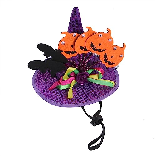 Yatlouba Halloween-Haustiermütze | Hunde-Bandana-Kostüm für Halloween-Party - Weiches Halloween-Haustierkostüm-Zubehör mit Fledermaus-Kürbis-Muster, Kostümgeschenk für Hundeliebhaber von Yatlouba