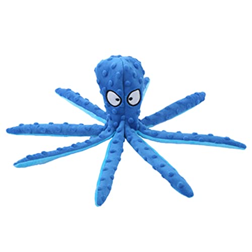 Yatlouba Octopus Hundespielzeug,Puzzlespielzeug für Hunde | Kauspielzeug für Welpenzahnen, Keine Nervosität mehr, aggressives Kauen, Keine Füllung, quietschende Crinkle-Plüsch-Hundespielzeuge von Yatlouba