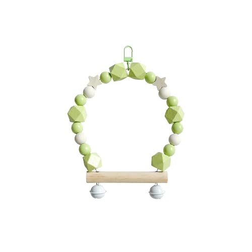 1/2 x langlebige Vogelschaukeln, Papageien-Holzsitz-Schaukelspielzeug, leuchtende Farben, Papageienspielzeug, Trapezschaukel, Kletterstange 1/2 x langlebige Vogelschaukeln, Papageien-Holzsitz-Schaukelspielzeug, leuchtende Farben, Papageienspielzeug, Trapezschaukel, Kletterstange von Yawdil