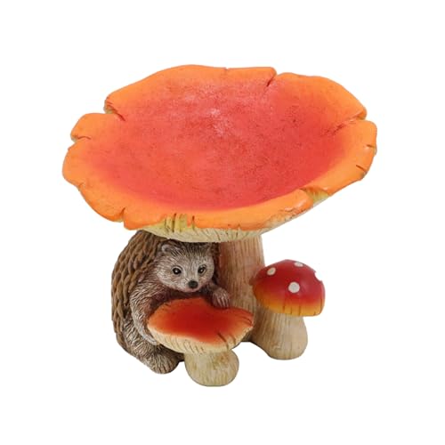 Garten Vogel Bad, Schüssel Harz Vogel bäder und Futter, mit lustiger Igel, Vogel bäder im Freien, für Außen Hof Tisch dekor Garten Vogel Bad, Schüssel Harz Vogel bäder und Futter, mit lustiger Igel, Vogel bäder im Freien, für Außen Hof Tisch dekor von Yawdil