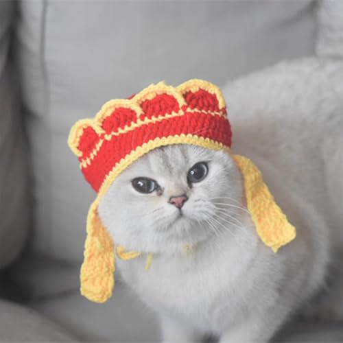 Yawdil Haustier Buddha Hut Katze Reise in den Westen Kopf Schwein Acht Ringe Tang Mönch Hund Kopfschmuck Lustige Halloween Dekorationen von Yawdil