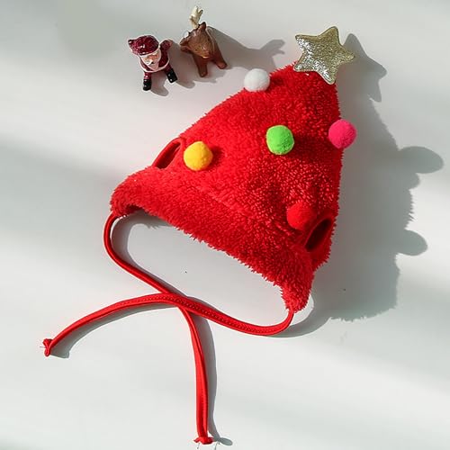 Yawdil Haustier Katze Hund Weihnachts mütze Cartoon Cosplay Ankleide Party niedliche Kostüme kleine Hunde Katzen Party Outdoor Outfits für Haustiere von Yawdil