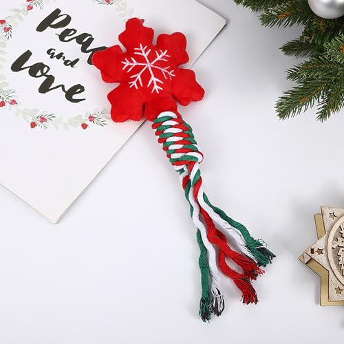 Yawdil Quietschendes Kauspielzeug für Hunde, aus Baumwolle, Knoten, Molaren-Bissspielzeug, interaktives Spielzeug, lustiges Weihnachtsgeschenk, Haustierzubehör Yawdil Quietschendes Kauspielzeug für Hunde, aus Baumwolle, Knoten, Molaren-Bissspielzeug, interaktives Spielzeug, lustiges Weihnachtsgeschenk, Haustierzubehör von Yawdil