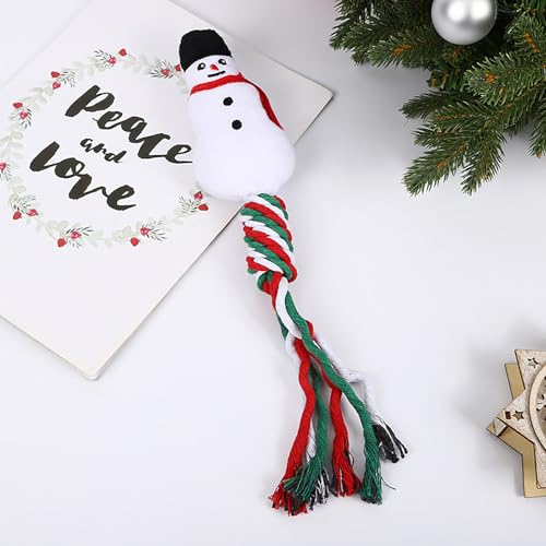 Yawdil Quietschendes Kauspielzeug für Hunde, aus Baumwolle, Knoten, Molaren-Bissspielzeug, interaktives Spielzeug, lustiges Weihnachtsgeschenk, Haustierzubehör Yawdil Quietschendes Kauspielzeug für Hunde, aus Baumwolle, Knoten, Molaren-Bissspielzeug, interaktives Spielzeug, lustiges Weihnachtsgeschenk, Haustierzubehör von Yawdil