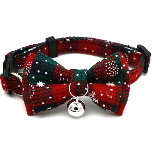 Yawdil Weihnachts Dekorationen Weihnachts Miniatur Hunde Katzen halsbänder Abnehmbarer Haustier Kragen Mode Exquisite Bogen Kragen Haustier Kragen Xmas Geschenke von Yawdil
