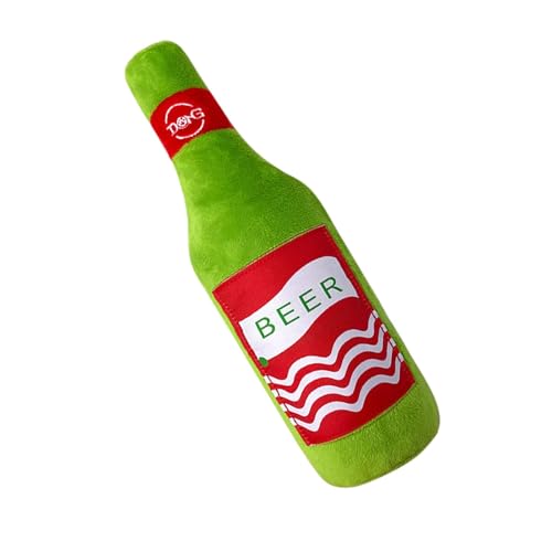 Yaztauho Hundequietschende Spielzeugflasche, Plüschspielzeug für Aggressive Kauen - Plüsch Bierflasche gefülltes Kauspielzeug | Hundequietschers Anreicherung, interaktive Spiele Welpe Zahnen für Yaztauho Hundequietschende Spielzeugflasche, Plüschspielzeug für Aggressive Kauen - Plüsch Bierflasche gefülltes Kauspielzeug | Hundequietschers Anreicherung, interaktive Spiele Welpe Zahnen für von Yaztauho