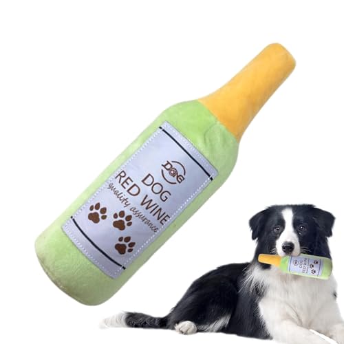 Yaztauho Hundequietschende Spielzeugflasche, Plüschspielzeug für aggressive Kauen,Bierflasche kauen Plüschspielzeugspiele - Hundequietschers Welpe Zahnen, interaktive Spiele Haustiervorräte für kleine Yaztauho Hundequietschende Spielzeugflasche, Plüschspielzeug für aggressive Kauen,Bierflasche kauen Plüschspielzeugspiele - Hundequietschers Welpe Zahnen, interaktive Spiele Haustiervorräte für kleine von Yaztauho