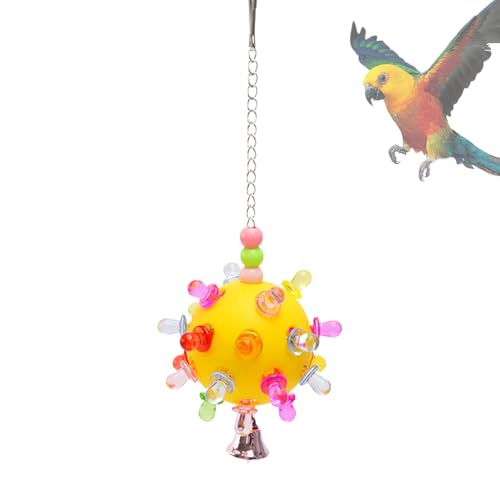 Yaztauho Papageienkauspielzeug, Vogelspielzeug für Conures - Planet Design Shotet Kauspielzeug - Erleichterung Langeweile Forager Ball Training Käfigzubehör für Home & Cockatiels von Yaztauho