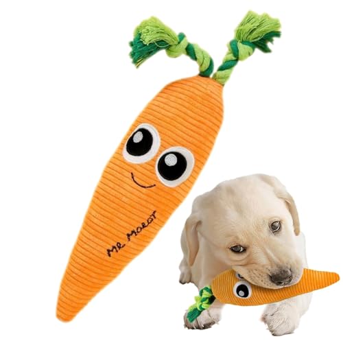 Yaztauho Quietschende Spielsachen für Hunde, Hundeplüschspielzeug - Welpe Zahnen quietschende Karottenplüsch - Hundeanreicherung, Haustierkauspielzeug, Langeweile Buster, Katzenrätsel im Freien für Yaztauho Quietschende Spielsachen für Hunde, Hundeplüschspielzeug - Welpe Zahnen quietschende Karottenplüsch - Hundeanreicherung, Haustierkauspielzeug, Langeweile Buster, Katzenrätsel im Freien für von Yaztauho