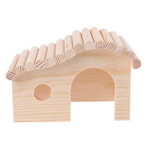 Ycncixwd Hamsterhütte aus Holz für kleine Tiere Zwergmaus von Ycncixwd
