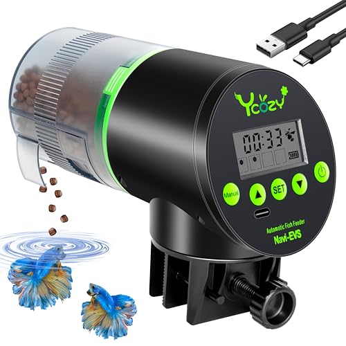 Ycozy Futterautomat Aquarium mit Feuchtigkeitsdichter Abdeckung Fischfutter Automat mit Typ-C Ladekabel LCD-Anzeige für Aquarium Fischtank Navi-EVS Ycozy Futterautomat Aquarium mit Feuchtigkeitsdichter Abdeckung Fischfutter Automat mit Typ-C Ladekabel LCD-Anzeige für Aquarium Fischtank Navi-EVS von Ycozy
