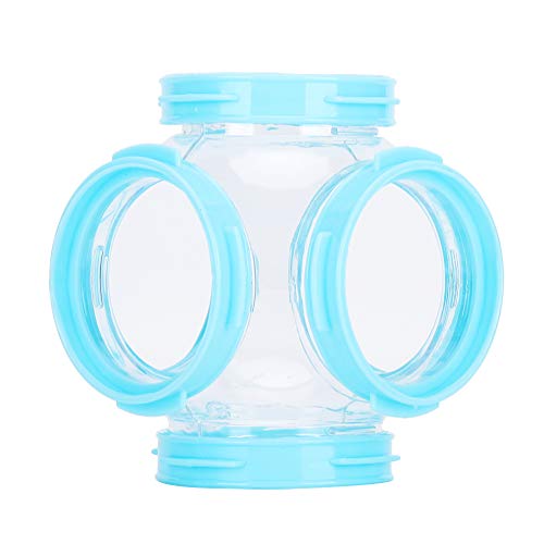 2pcs Hamster DIY Pipeline-Tunnel mit I-Slip-Design und Ible-Gummiverbindungen für SM-Haustiere (Blue) von Yctze