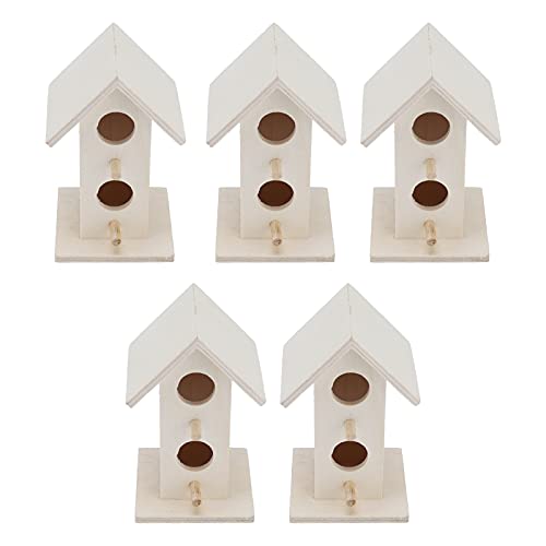 5-teiliges Vogelhaus aus Holz für Garten-Vogelhäuser, Wetterfeste Vogelhäuschen für Fi Cka-Vogellagen für Wildvögel Im Freien 5-teiliges Vogelhaus aus Holz für Garten-Vogelhäuser, Wetterfeste Vogelhäuschen für Fi Cka-Vogellagen für Wildvögel Im Freien von Yctze