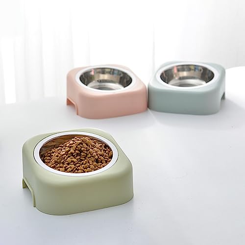 8 ° Neigung Abnehmbare Hochgezogene Haustierschale für Katzen und Hunde - S, Einfach, S L (Green) von Yctze