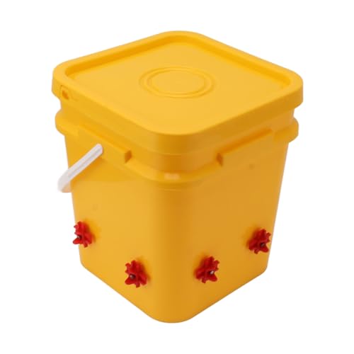 Automatischer Trinkbecher mit 2-Liter-Fass, Geflügeltränkeausrüstung für Gänse-Enten, Großer Roter Napf, Schrauben – Automatisches Füll- und Futterspenderset für Geflügel mit Automatischer Trinkbecher mit 2-Liter-Fass, Geflügeltränkeausrüstung für Gänse-Enten, Großer Roter Napf, Schrauben – Automatisches Füll- und Futterspenderset für Geflügel mit von Yctze