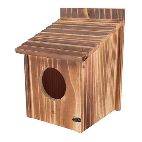 E-Vogelkasten aus Holz mit Sitzstange für den Gartenbalkon Im Freien – Vogelhaus mit 6 cm Großen Löchern für Vögel Im E-Vogelkasten für den Außenbereich E-Vogelkasten aus Holz mit Sitzstange für den Gartenbalkon Im Freien – Vogelhaus mit 6 cm Großen Löchern für Vögel Im E-Vogelkasten für den Außenbereich von Yctze