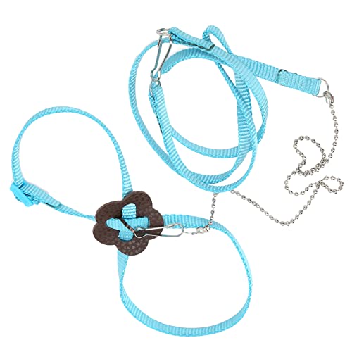 Eidechse Harn mit Kettendesign für Komfort und SM -Haustiere Reptilien Schwarz (Blue) von Yctze