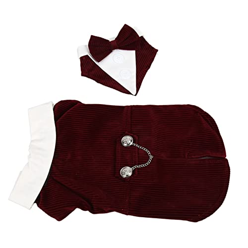 Eleg Sein Rot Pet Tuxedo Mach für Hochzeiten, Partys und Sonderveranstaltungen Mittelgroße Events (S) von Yctze