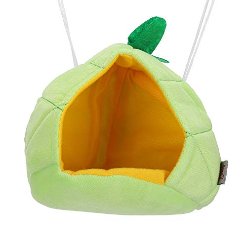 Gelbes Haustier Winterbett für SM -Tiere, S und Warmes Schinkendesign (grüne Ananas) von Yctze