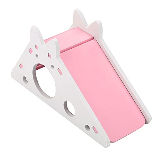 Hamster-Schiebenest aus Holz und Kunststoffbrettern – Sicherer, Lustiger und Gemütlicher Lebensraum für Kleine Haustiere (Rosa) von Yctze