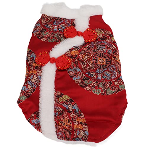 Haustier-Outfit Im Traditionellen Chinesischen Stil für Hunde und Katzen – -Winter-Weste mit Baumwollpolsterung – Ideal für Kleine Hunde und Katzen – XS, S, M, L, XL – für Haustier-Outfit Im Traditionellen Chinesischen Stil für Hunde und Katzen – -Winter-Weste mit Baumwollpolsterung – Ideal für Kleine Hunde und Katzen – XS, S, M, L, XL – für von Yctze