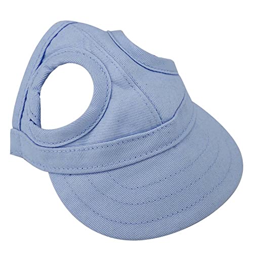 Hundekappe, Haustier Hund Katze Baseball Outdoor Cap Sunbonnet Verstellbare Streifen Sommer Reise Sport Hut f¨¹r Haustier Katze Hund (Haustierhut blau) von Yctze