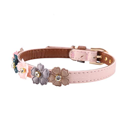 Katzenkettenhalsband, Strass-Hundehalsband mit Fliege, Katzenhalsband, Verstellbare Hundefliege aus PU-Leder für Kleine, Mittlere Katzenhunde, Ausgefallene Hundehalsbänder für von Yctze