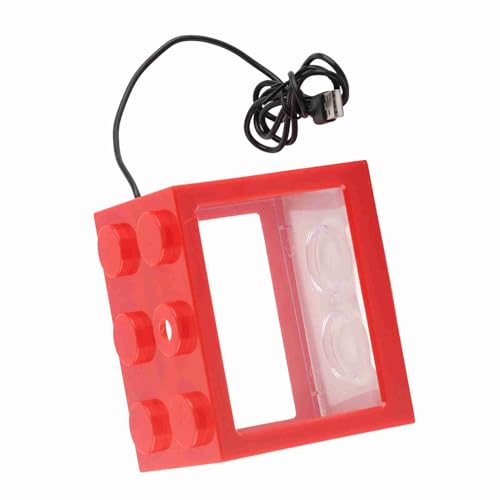 Kleines Betta-Aquarium aus Acryl – Tischaquarium für Thailändische Betta-Fische – Deko-Betta-Fischschale für Zuhause und Büro (Rot) von Yctze