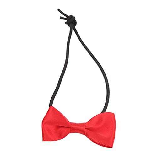 Leder -Bowtie -Set für Echsen und SM Haustierzubehör Red Reptile Bowgabeless (rote Fliege) von Yctze