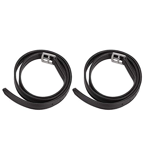 Leder -Steigbügelgürtel mit Fleckenstahl LE für Reitfahrten - Schwarze/braune Ionen Erhältlich (Dunkelbraun) von Yctze