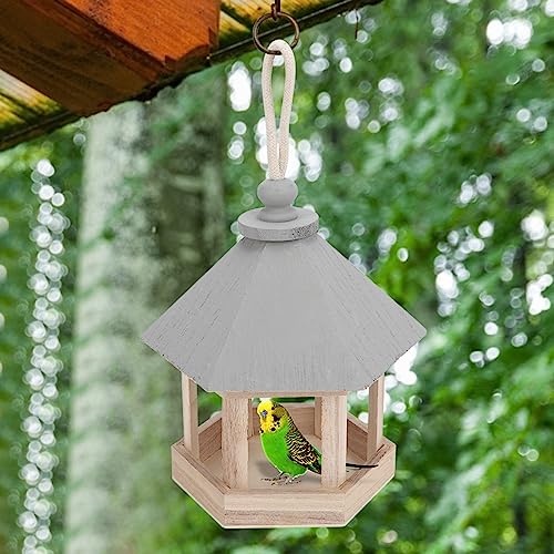 Outdoor -Holzvogelhause -Feeder mit Seil - für Garten oder Räume von Yctze