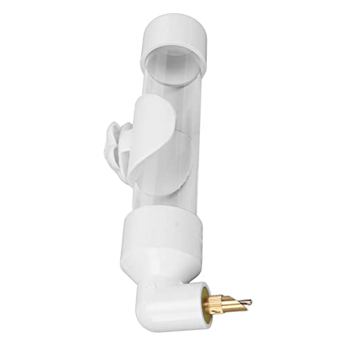 S Ylic Vogelflasche Automatischer Futtermittel mit Kauen-freundlichem Ausguss und Einfacher Installation (White) von Yctze