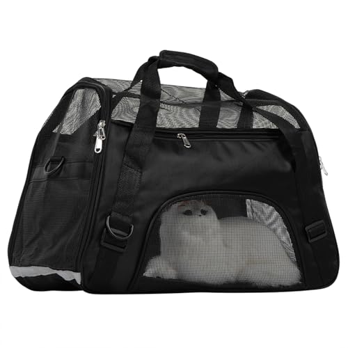 Tragbare Klapp -Reisetasche für Haustiere - Ideal für Hunde und Katzen, Atmungsaktives Design (L) von Yctze
