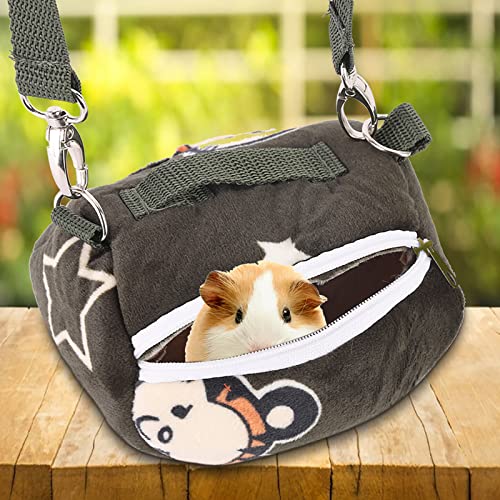 Tragbarer Schwarzer G Flanellette Pet Carrier mit Betrachtungssieg für SM -Haustiere - Atmungsaktives und Waschbares Design (S 3cm / 1,2in) von Yctze